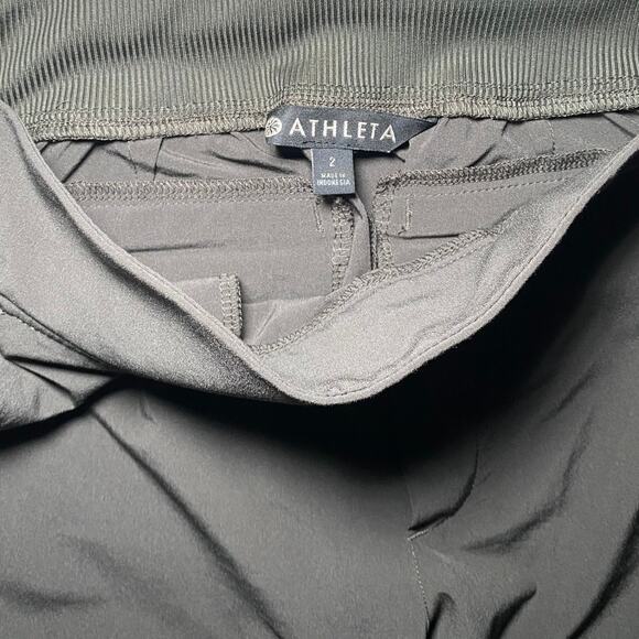 Athleta - Women's Size 2 - Green Gray Stretchy Pants - Picture 6 of 12